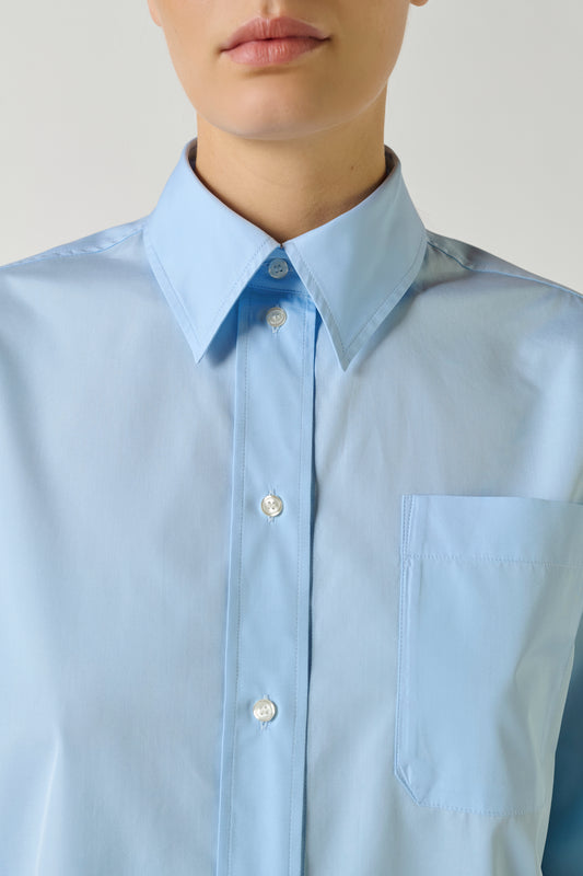 Chemise Saphir - Bleu Ciel - Coton - Femme