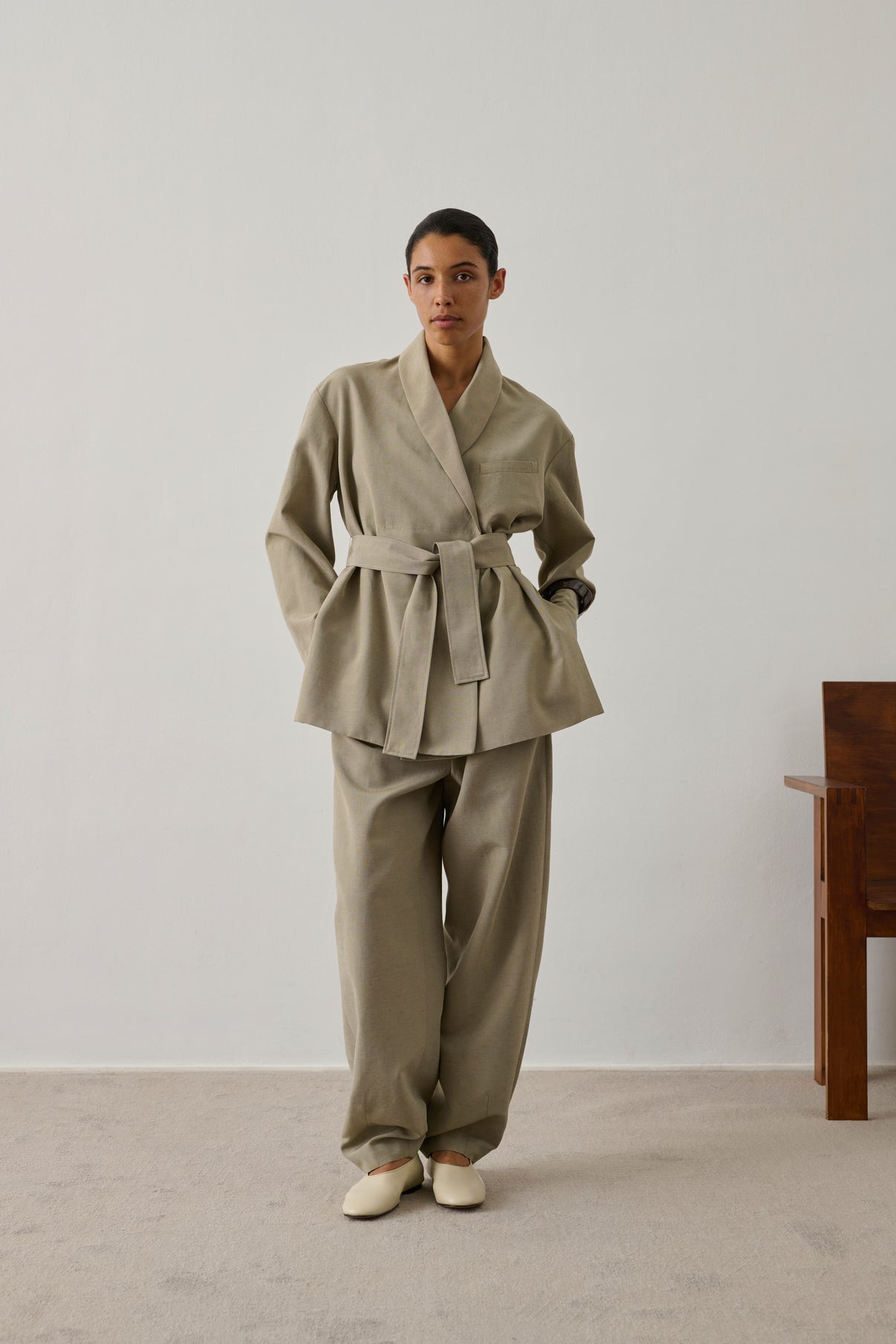 Veste Come - Sauge - Femme vue 3