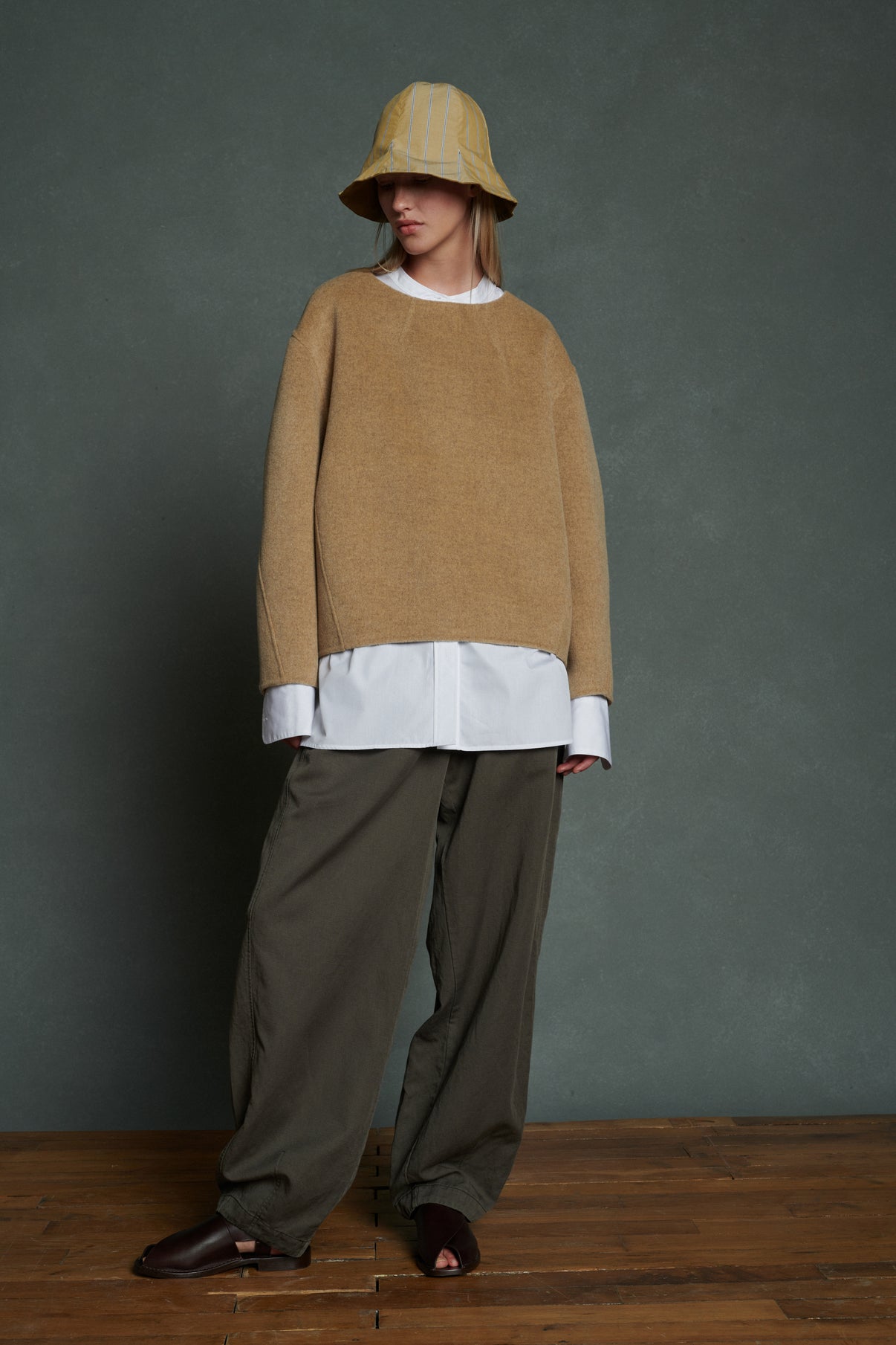 Chapeau Umbrella - Beige - Coton - Femme vue 3