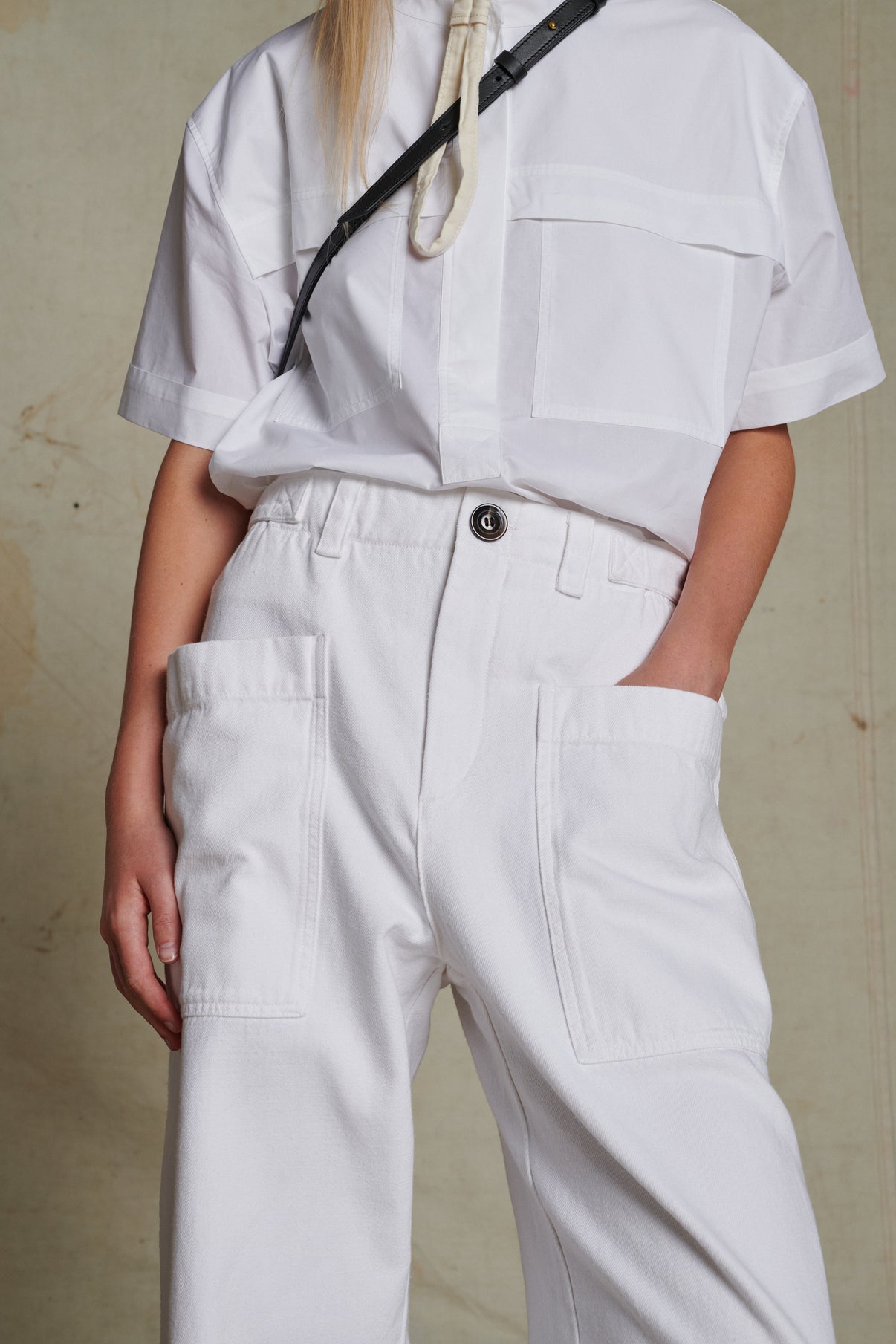 Jean Andorre - Blanc - Coton - Femme vue 2