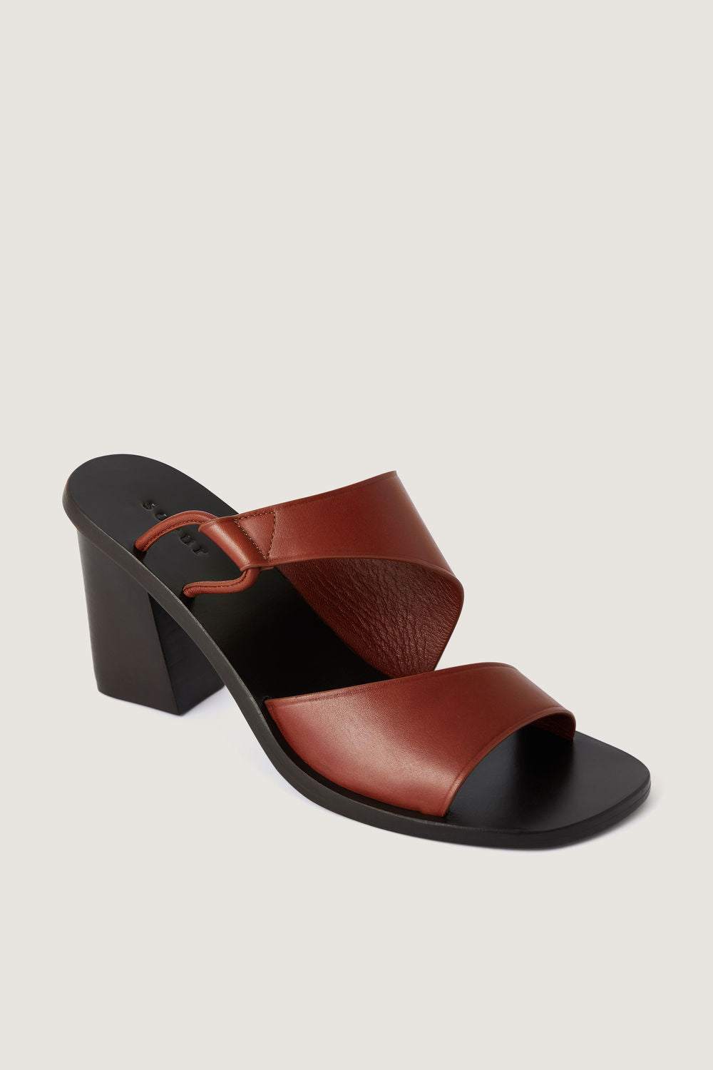 Sandales Astree - Acajou - Cuir - Femme vue 2